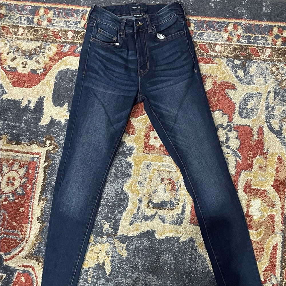 Aeropostale Deep Blue High-Rise Jeggings